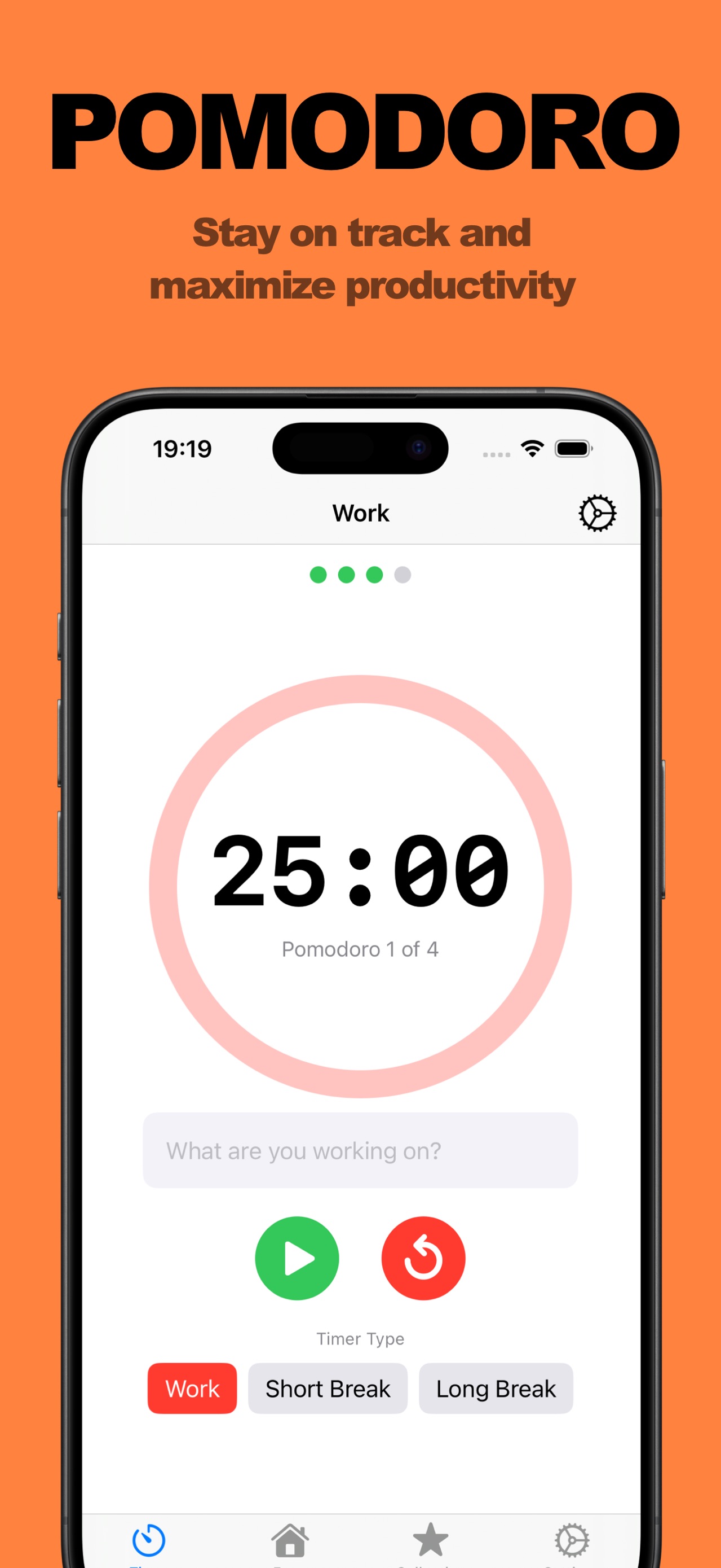 Focus Habit: Pomodoro Timer screenshot 1 of 4