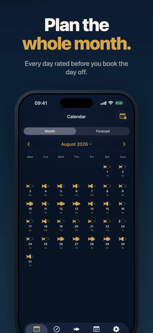 Solunar: Best Fishing Times screenshot 4 of 7