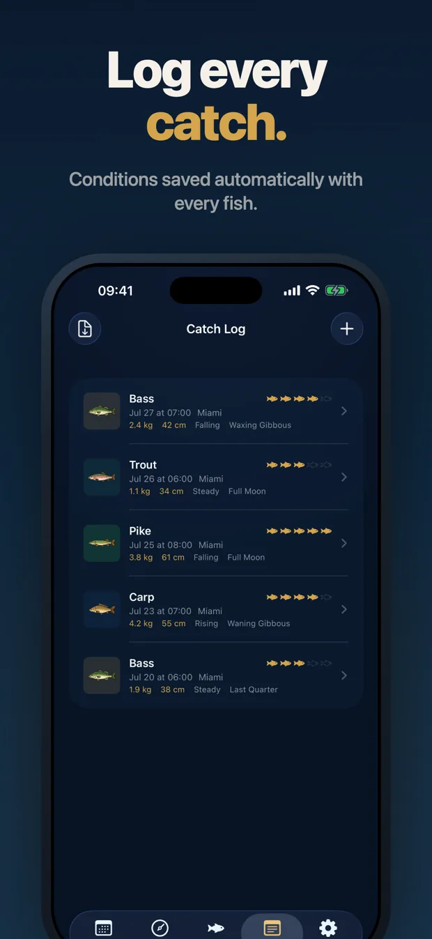 Solunar: Best Fishing Times screenshot 6 of 7