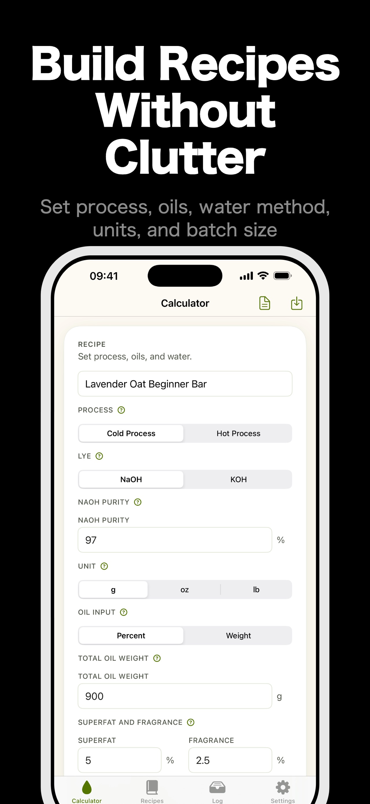 SoapCraft: Soap Calculator screenshot 2 of 5