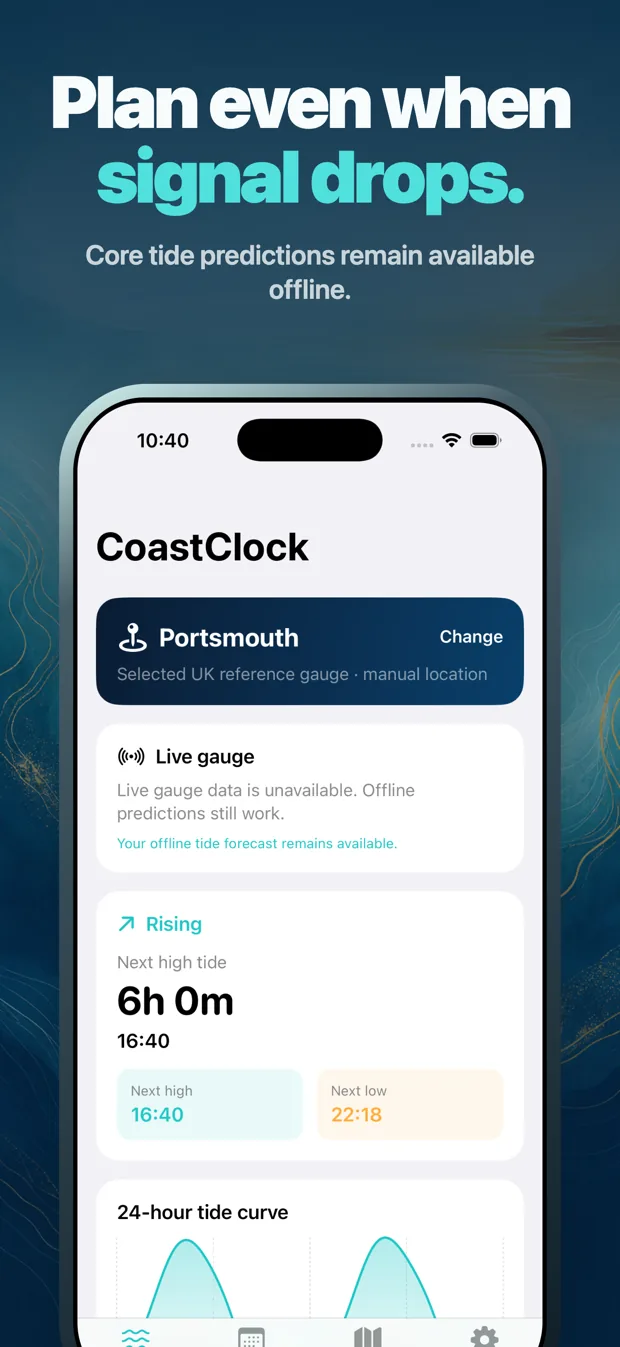 CoastClock: Tide Times UK screenshot 3 of 9