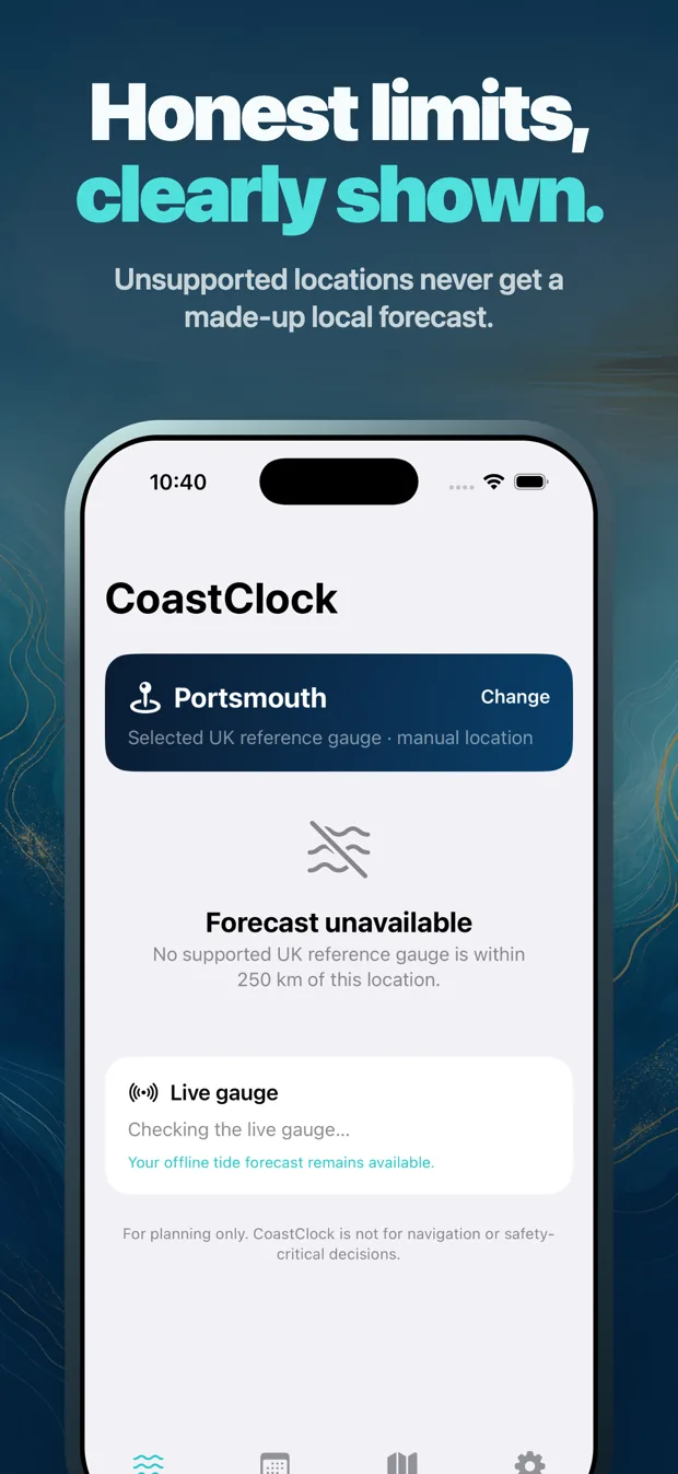 CoastClock: Tide Times UK screenshot 7 of 9