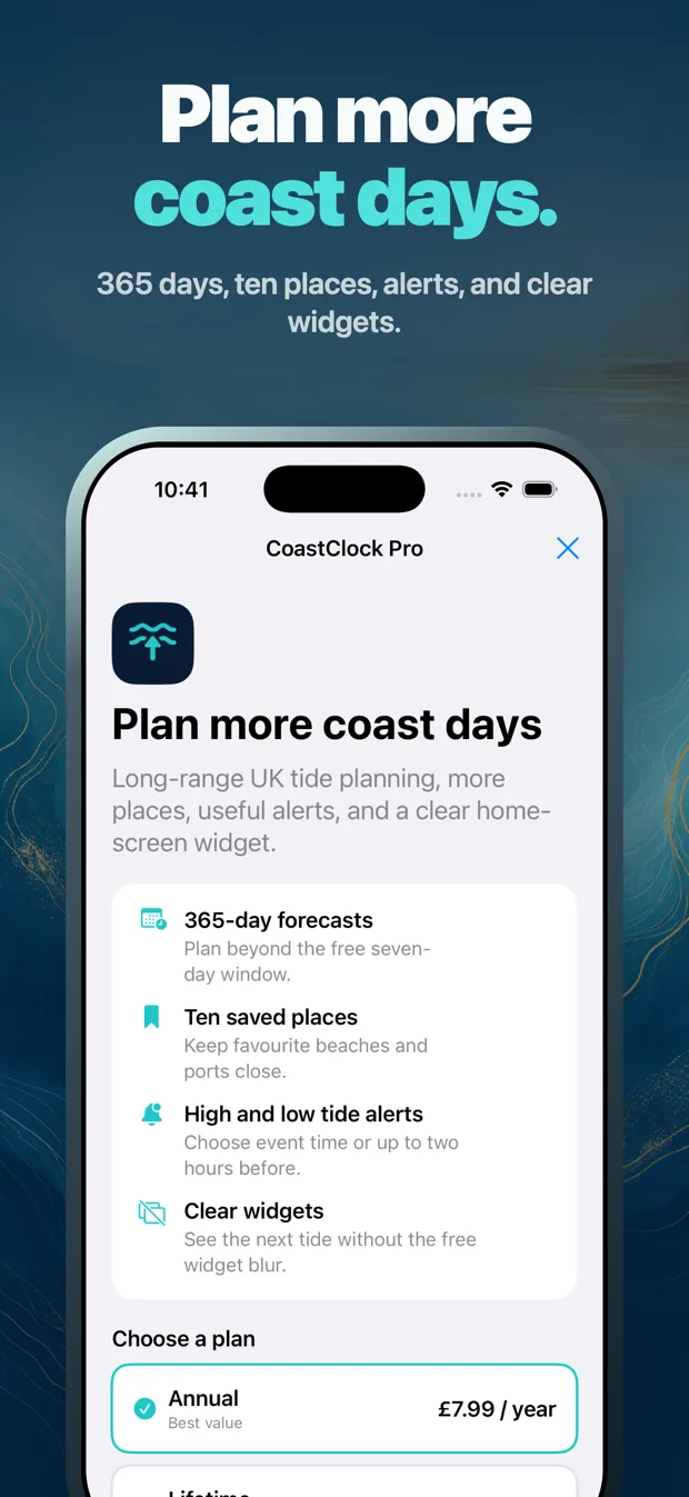CoastClock: Tide Times UK screenshot 9 of 9