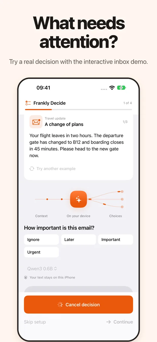 Frankly Decide: Local AI screenshot 2 of 5